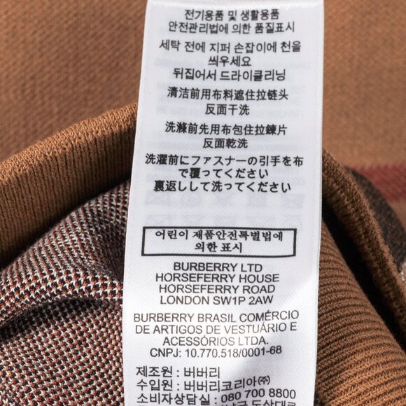 Burberry Kammie Birch Brown Check Knit Pencil Skirt - Picture 11 of 11